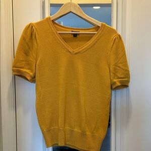 Ann Taylor Factory Mustard V-Neck Sweater